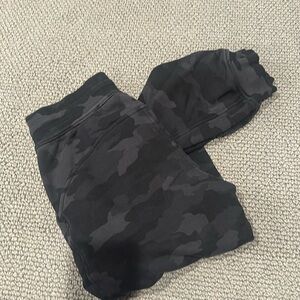 lululemon athletica Black & Charcoal Camo Track Pants